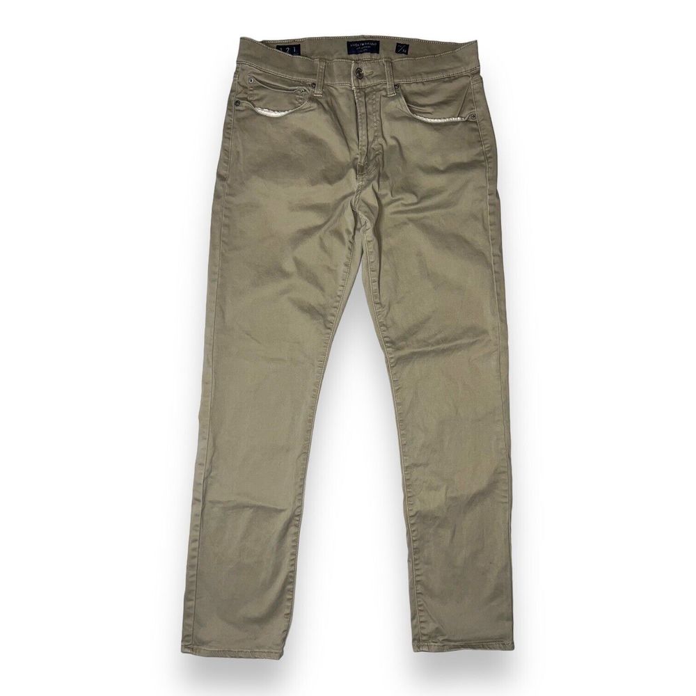 Lucky Brand Pants Mens Size 32x34 Taupe 121 Slim Straight Cotton Stretch Chinos